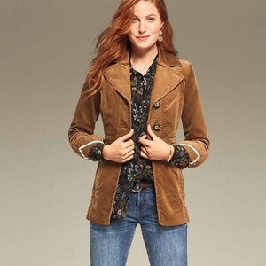 CAbi Tan Corduroy Blazer